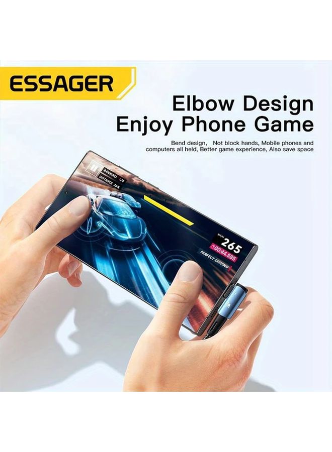 Essager 7A 100W USB C Fast Charging Cable Black 118 11inch 90 Degree Angle Connector For OPPO Huawei Honor OnePlus Realme - Image 5