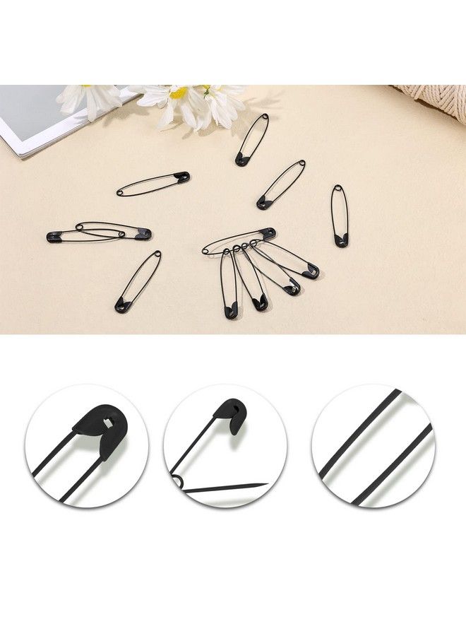 KINBOM 100 Pcs Safety Pins 2.2Inch Long Black Safety Pins Large Metal Safety Pins Bulk For Art Craft Clothes Sewing Jewelry Making - Image 5