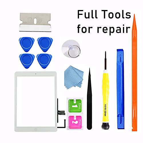 JPUNG Screen Replacement for iPad 6 (6th Gen 2018 Released) Digitizer 9.7", Only for iPad 6th Generation A1893 A1954 Touchscreen, + Home Button(No TouchID), Full Repair Kit - Image 4
