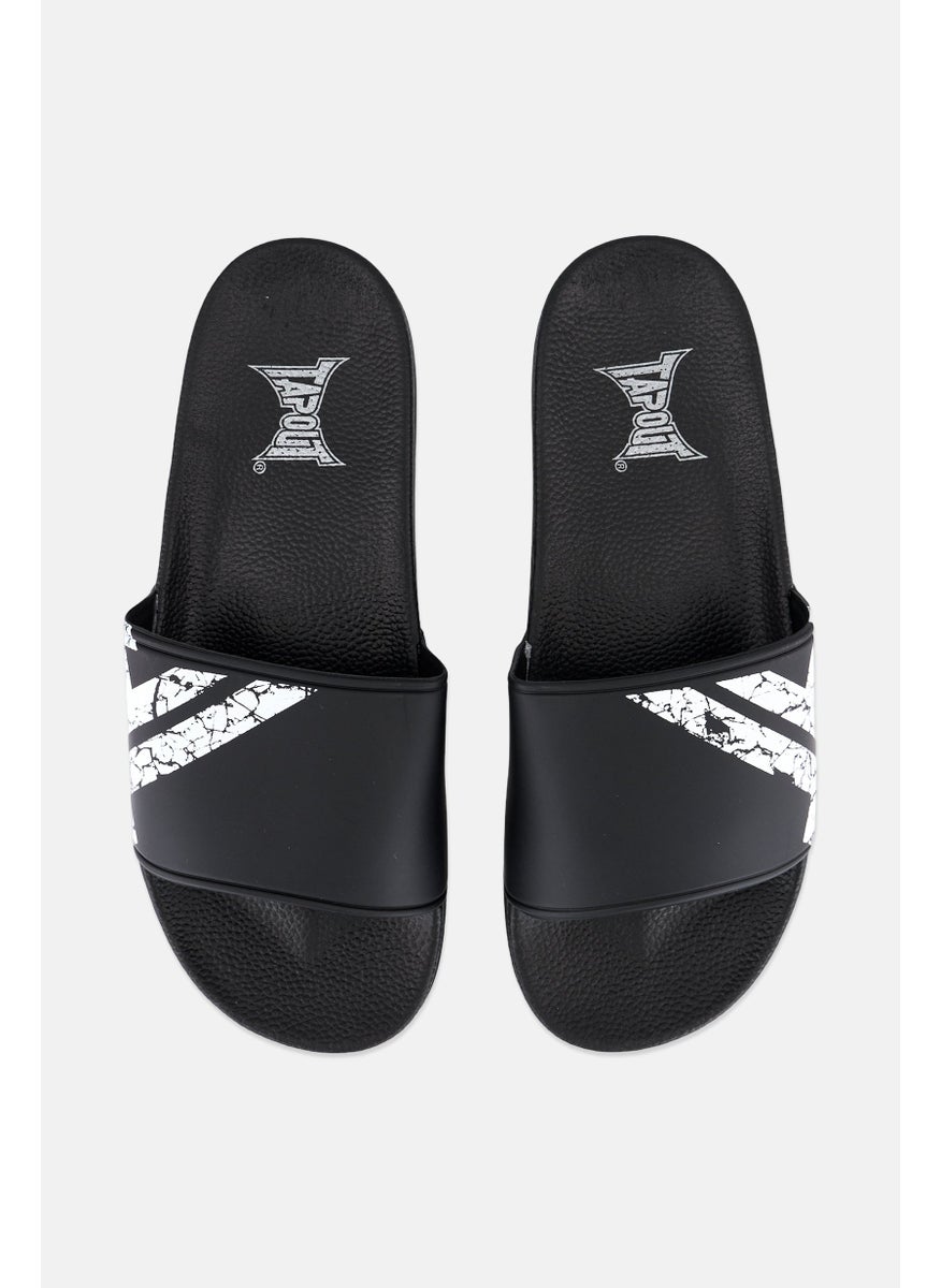 TapouT Men Brand Logo Slip On Slides, Multicolor  - Image 2