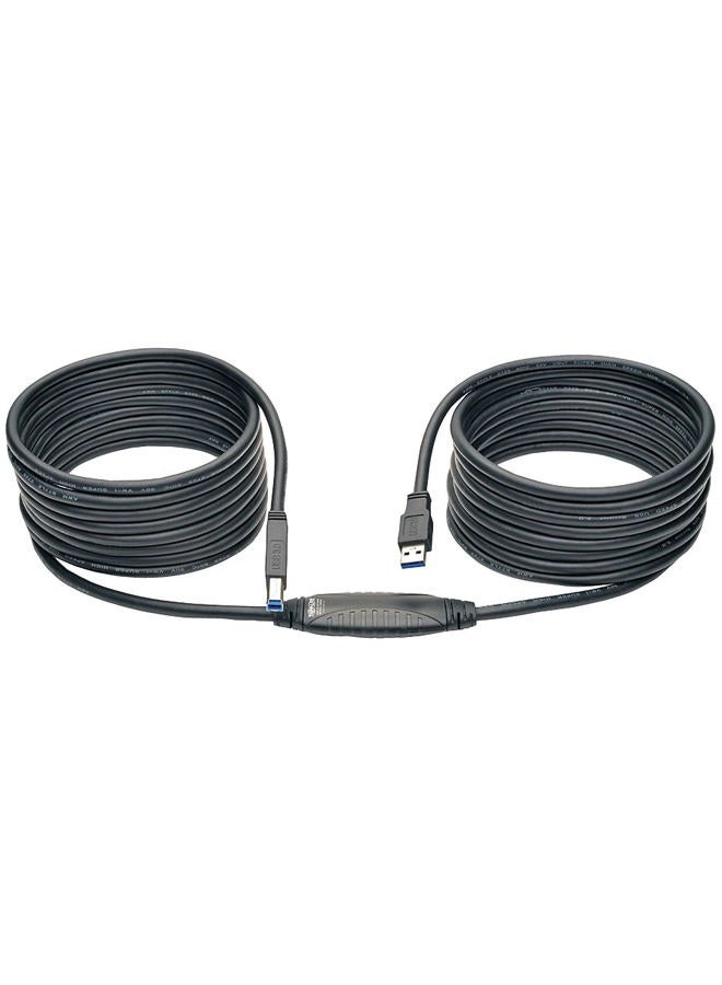 Tripp Lite كابل تكرار نشط USB 3.0 SuperSpeed من Tripp Lite (AB M/M) بطول 25 قدم (U328-025) - Image 1
