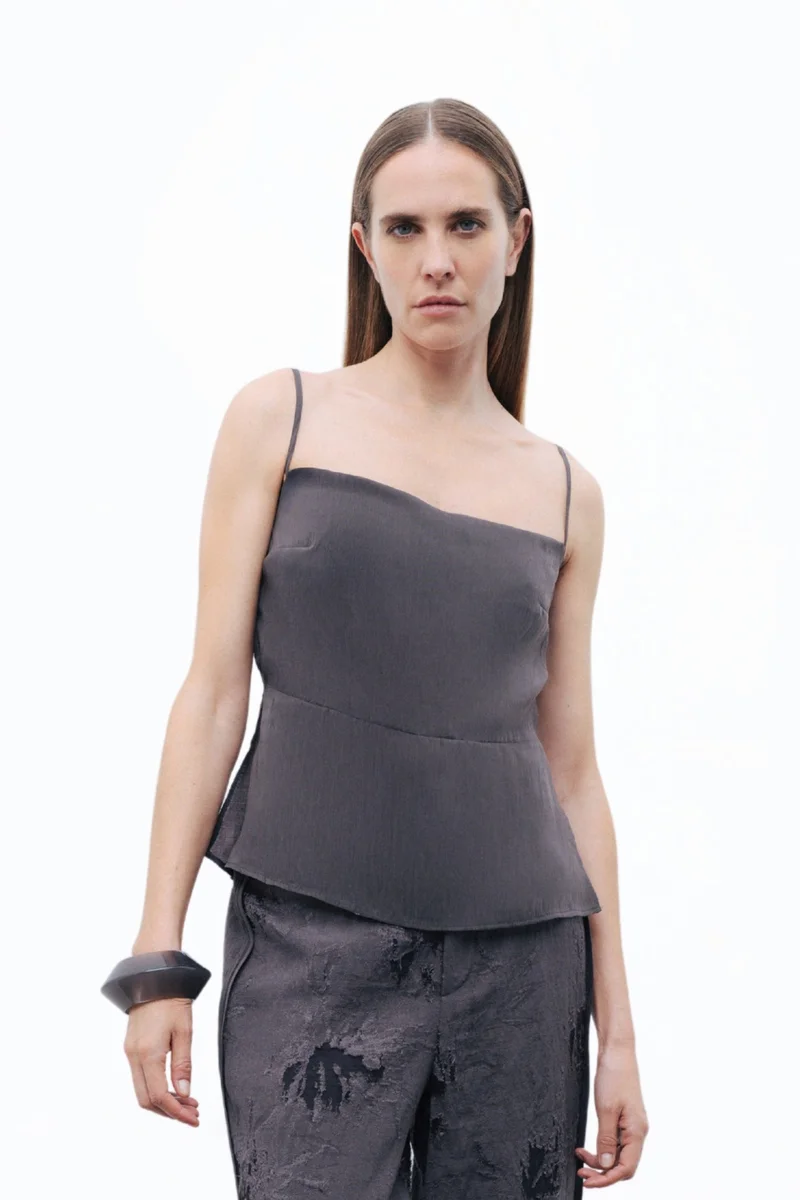 Nocturne Slit Strappy Blouse