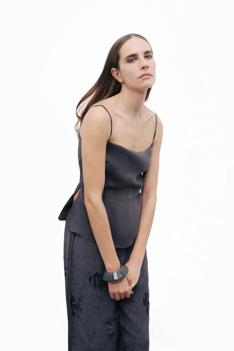 Nocturne  Slit Strappy Blouse for Women | Best Price UAE