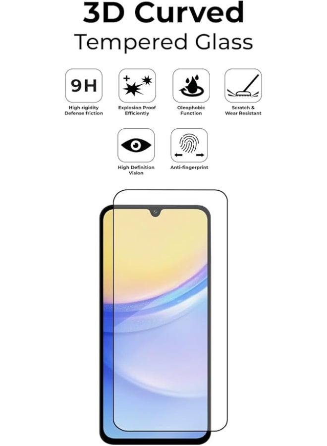 جلاسولوجي Screen Protector for Samsung Galaxy A16, 9H Tempered Glass, HD Clarity, Fingerprint Compatible - Image 4