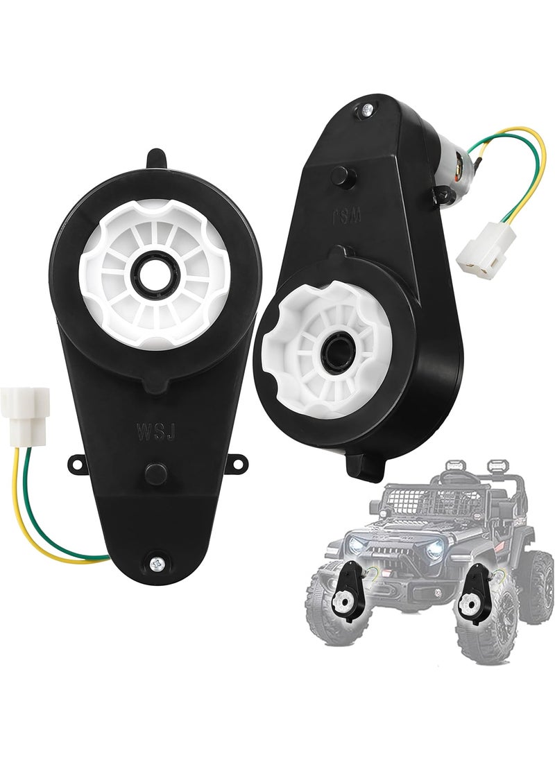 LAZORA 2Pcs 24V 30000RPM Kids Ride On Car Gearbox Motor Power Wheels Motor Gearbox Upgrade Motorcycles Jeep High Speed RS555 Drive Engine Match Kids Ride On Toys Car Motors  - Image 1