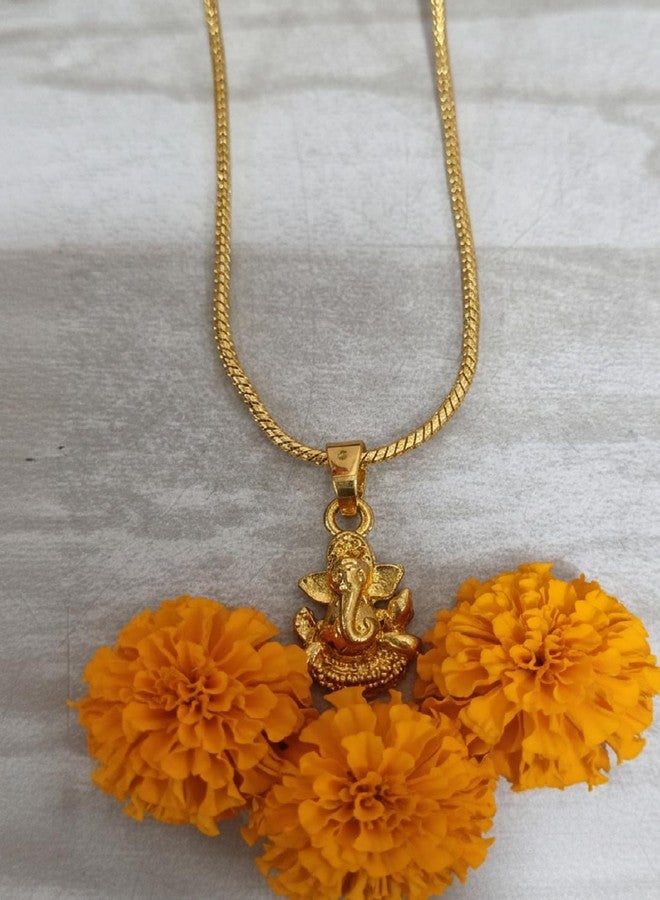 CHARMS Lord Ganesha Idol Pendant Necklace – Lightweight Spiritual Jewelry for Casual & Everyday Wear - Image 4