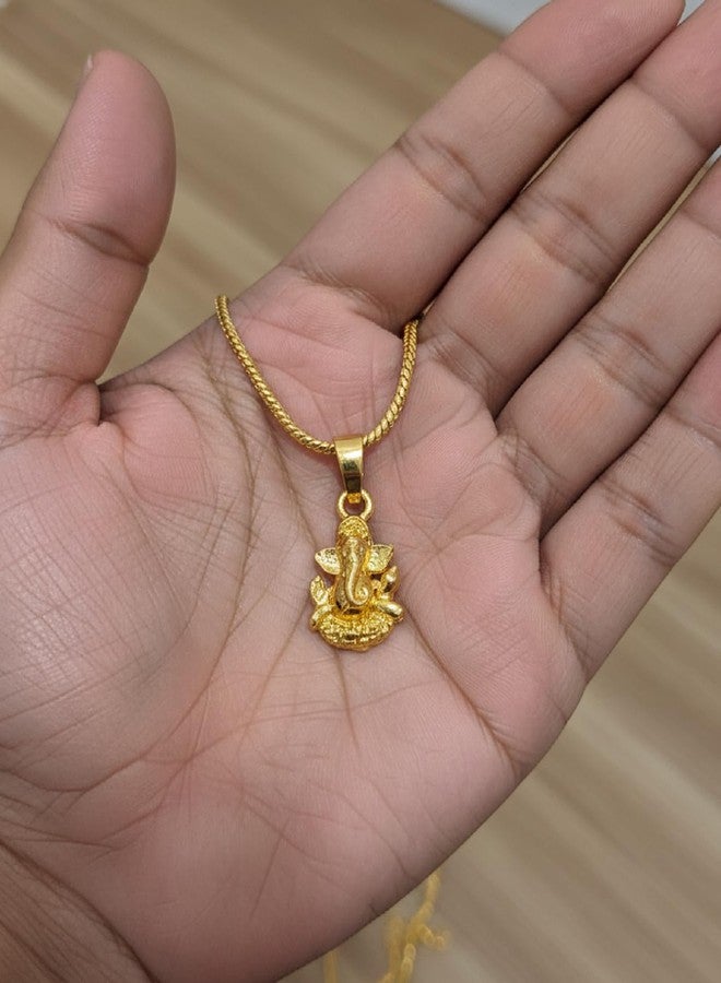 CHARMS Lord Ganesha Idol Pendant Necklace – Lightweight Spiritual Jewelry for Casual & Everyday Wear - Image 2