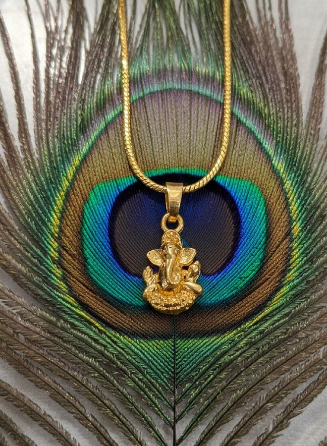 CHARMS Lord Ganesha Idol Pendant Necklace – Lightweight Spiritual Jewelry for Casual & Everyday Wear - Image 5