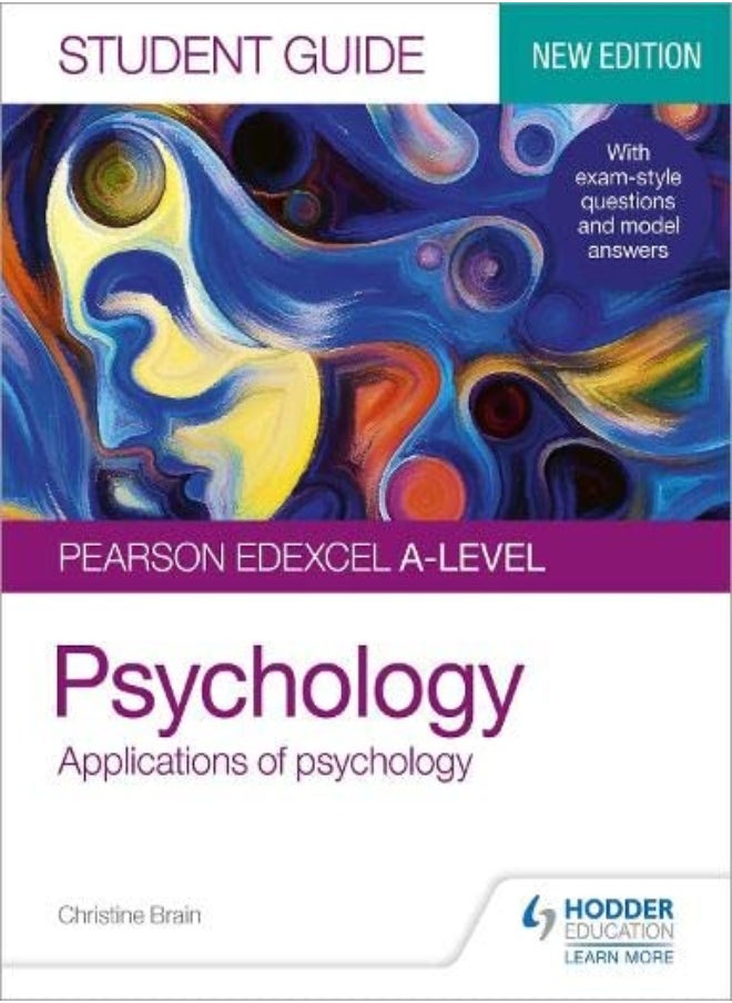 Pearson Edexcel Alevel Psychology Student Guide 2 Applications Of Psychology by Brain, Christine Paperback 