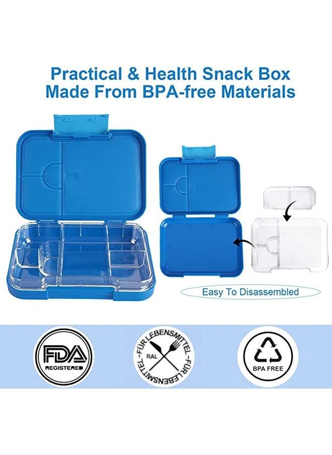 Arabest Bento Lunch Box for Kids, 6 Compartments Ideal Portion Sizes Leak-Proof Bento box for Kids  - Image 2