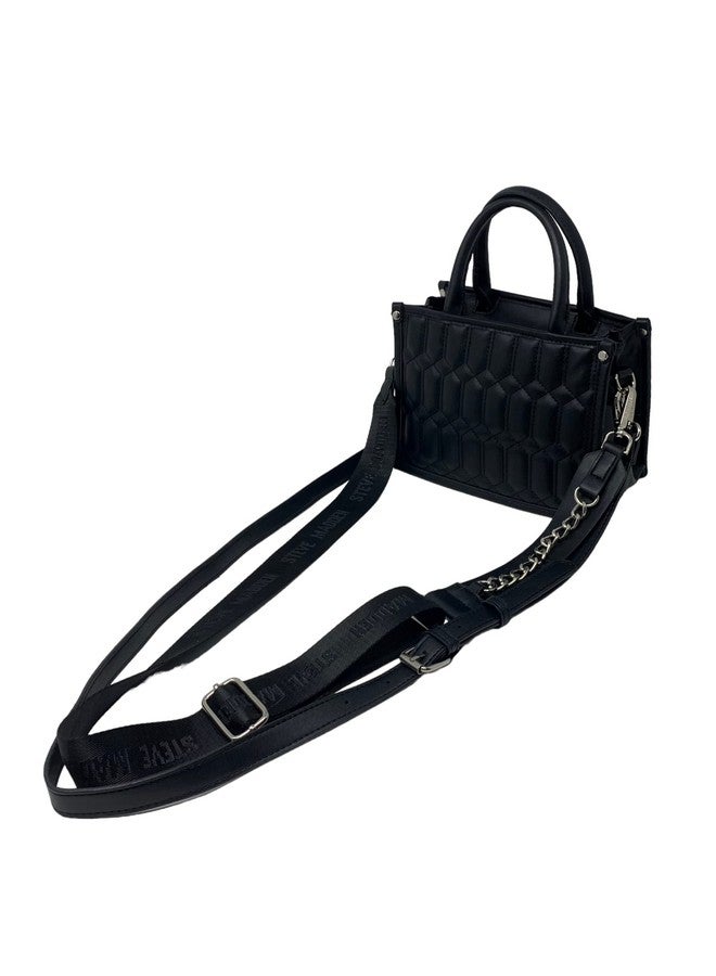 STEVE MADDEN حقيبة كروس بودي قابلة للتحويل من بينيكو مع حزامين (أسود)  - Image 2