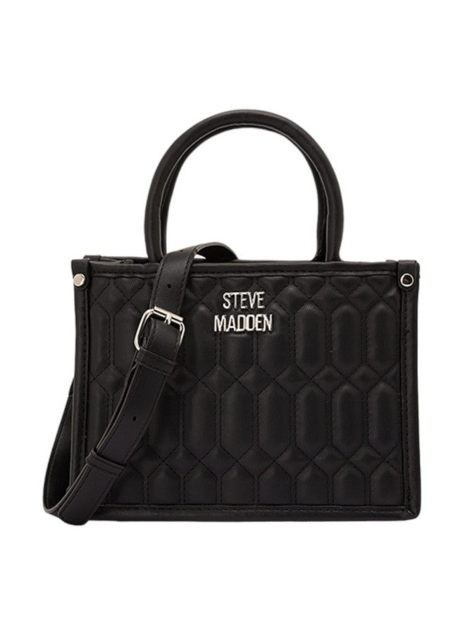 STEVE MADDEN حقيبة كروس بودي قابلة للتحويل من بينيكو مع حزامين (أسود)  - Image 3