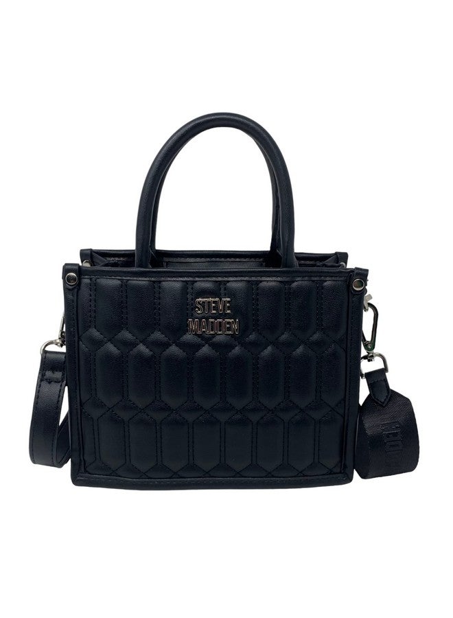 STEVE MADDEN حقيبة كروس بودي قابلة للتحويل من بينيكو مع حزامين (أسود)  - Image 1