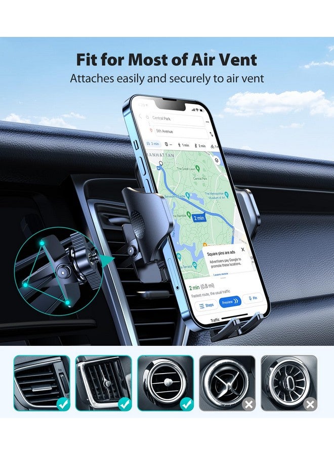 VICSEED Car Phone Holder Mount [All Round Silicone Protection][Doesn'T Slip&Drop] Air Vent Cell Phone Holder For Car Hands Free Easy Clamp Cradle In Vehicle For Iphone Samsung Android Smartphone - Image 5