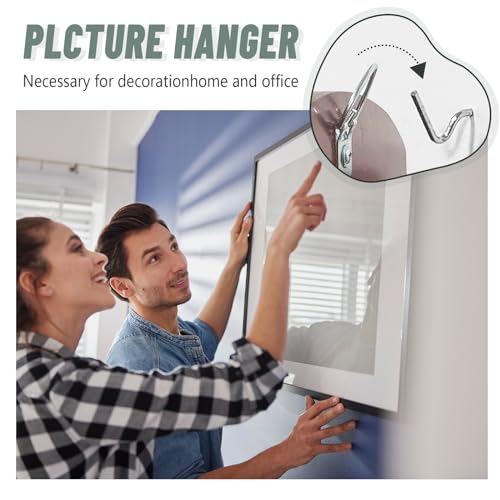 FURHUA 20pcs Super Hook Picture Hangers and Office Pack, Drywall Hooks for Hanging Pictures, Wall Hooks, Picture Hangers, Picture Hanging Kit，Hang Art, Clock, Shelves, Mirrors - Image 5