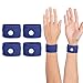 COMFYTHERA Motion Sickness Wristband AntiNausea Acupressure Wrist Band for Nausea Relief Dizziness and Vomiting from Car Sea Boat Flying Travel Sickness for Adults and Kids Dark Blue Large 2 Pairs - Image 1