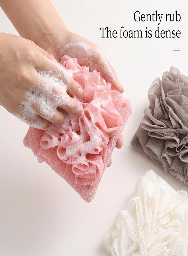 Tweruna 3 PCS Soap Bar Loofah, 2-in-1 Bar Soap Loofah Pouch (Beige, Pink, Khaki - Image 4