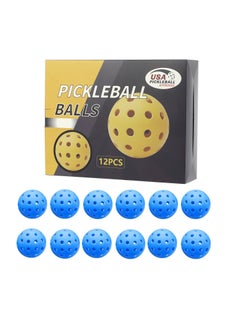 Generic Professional Glow Pickleball 40-Hole Gift Box Set 12 blue 40 hole ball [color box packaging]] 