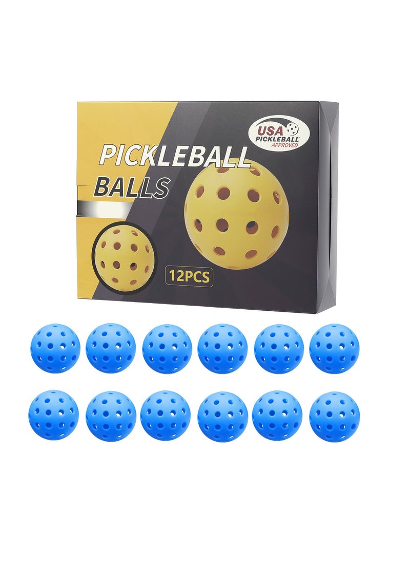 Generic Professional Glow Pickleball 40-Hole Gift Box Set 12 blue 40 hole ball [color box packaging]] 