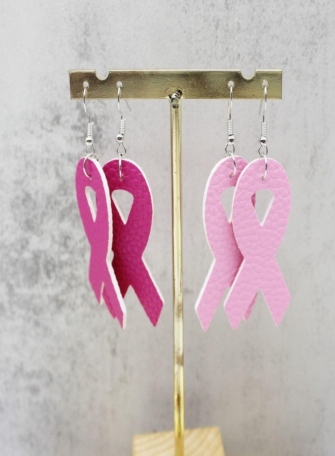 Dcfywl731 4Pairs Breast Cancer Earrings for Women Pink Ribbon Breast Cancer Gifts Breasts Cancers Awareness Accessories - Image 4