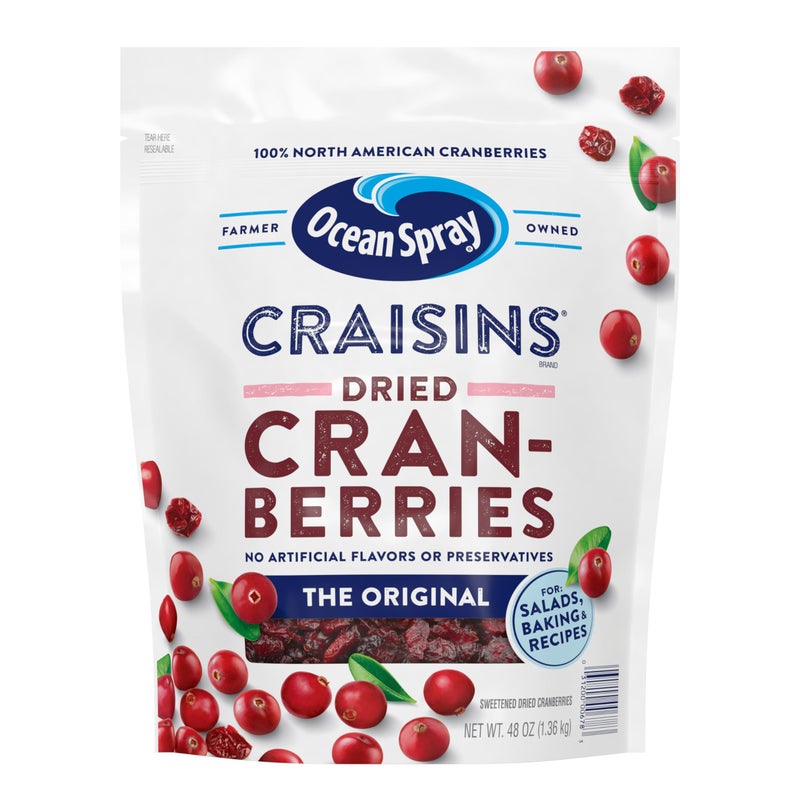 Ocean Spray Craisins Original Dried Cranberries Dried Fruit 48oz - Image 3