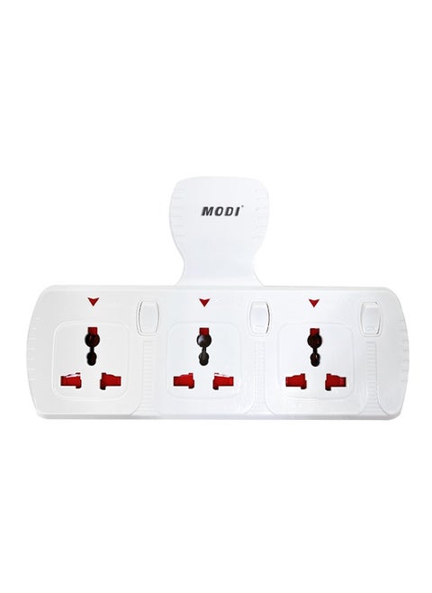 Multi Plug Power Extension Adapter 3 Way Universal Wall Socket UK 3 Pin Socket For Home Office And Kitchen