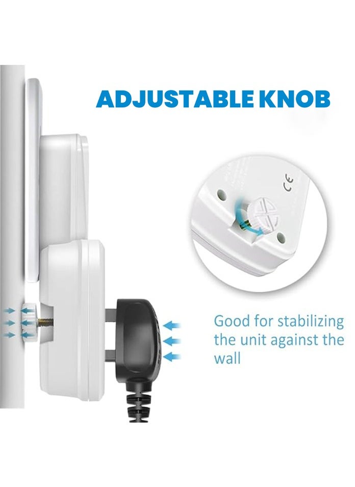 MODI - Multi Plug Power Extension Adapter 3 Way Universal Wall Socket UK 3 Pin Socket For Home Office And Kitchen - Image 1