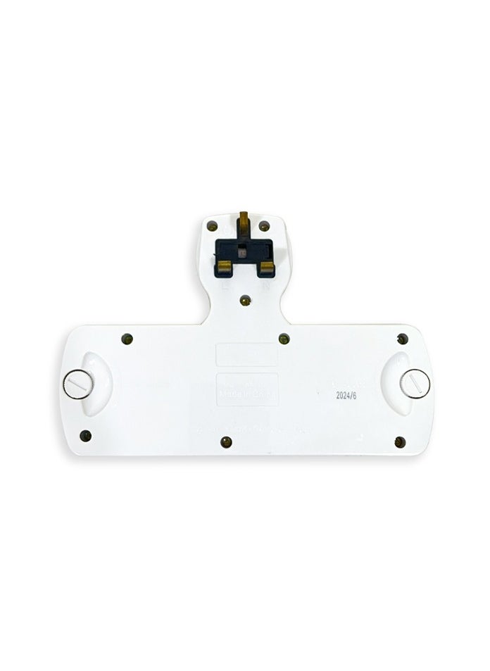 MODI - Multi Plug Power Extension Adapter 3 Way Universal Wall Socket UK 3 Pin Socket For Home Office And Kitchen - Image 1