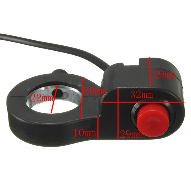 7 8 Inch Motorcycle Handlebar Horn Switch Button Control for ATV Dirt Bike Electric Bike - Image 5