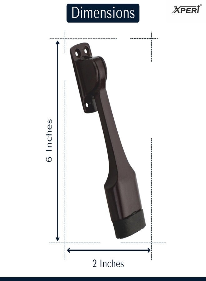 Xpert Door Stopper (Pack of 2) Brown Finish (6 Inches) - Door Stopper for Main Door & Gate Stopper ADS-65 (PC) 6" - Image 4