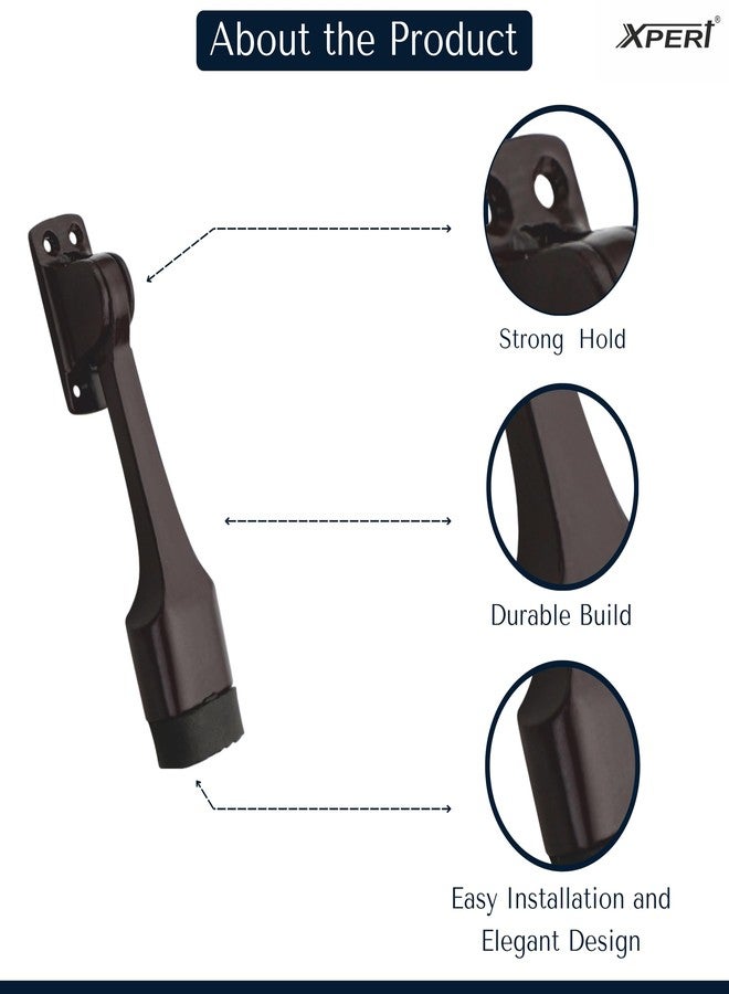 Xpert Door Stopper (Pack of 2) Brown Finish (6 Inches) - Door Stopper for Main Door & Gate Stopper ADS-65 (PC) 6" - Image 3