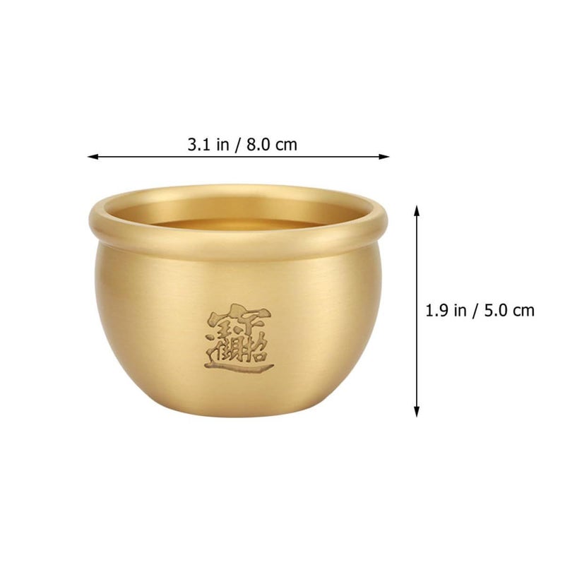 1pc Copper Creative Craft Ashtray Tabletop Room Ornament for Smokers - Image 3
