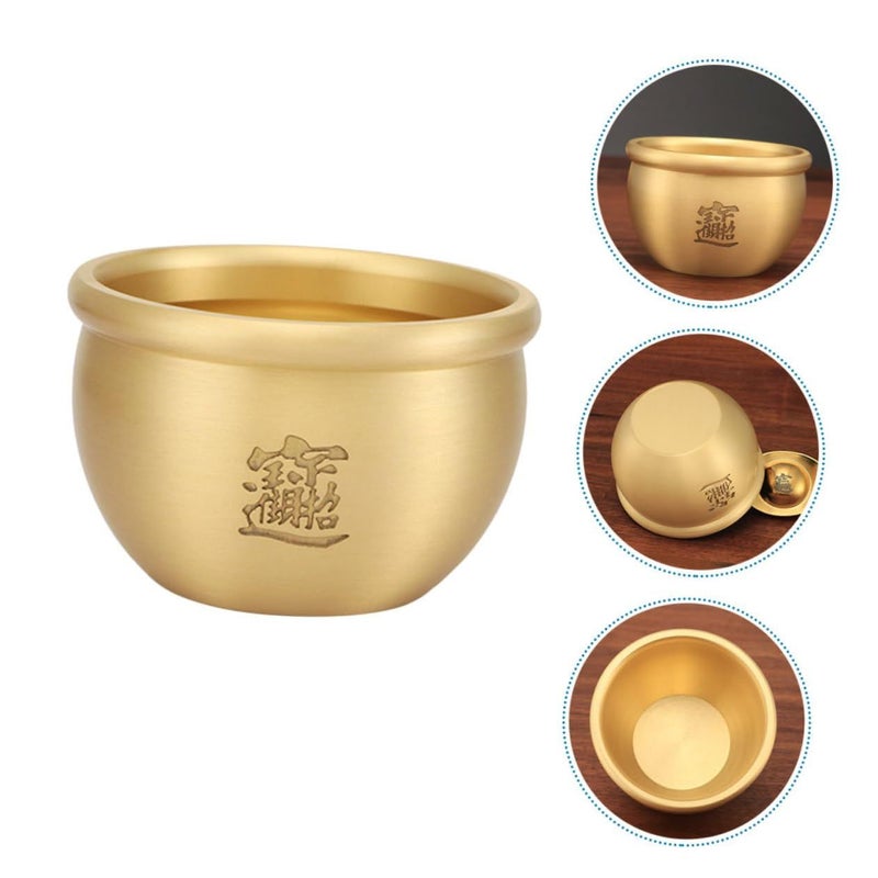1pc Copper Creative Craft Ashtray Tabletop Room Ornament for Smokers - Image 5