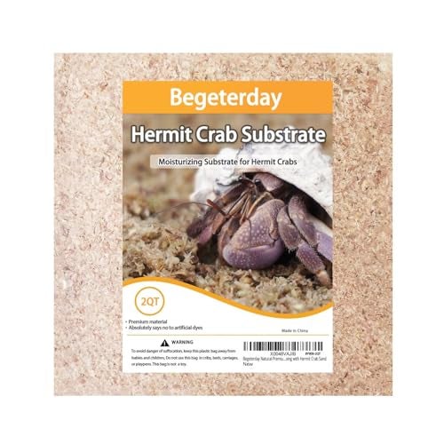 Begeterday Natural Premium Sphagnum Moss Fiber Substrate for Hermit Crab, Ideal Accessories for Hermit Crab Tanks, Great for Mixing with Hermit Crab Sand - Image 1