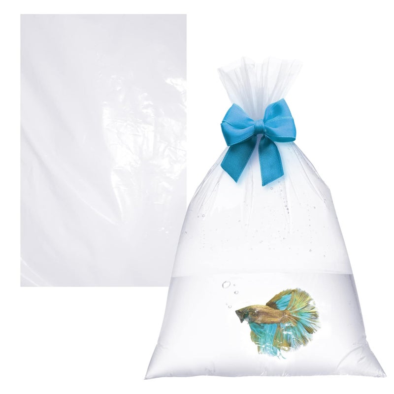 APQ Clear Plastic Fish Bags  6 x 12 Inch Pack of 100 2 Mil Thick Durable Fish Transport Bags