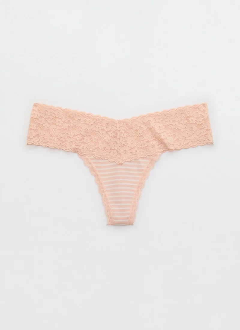 آري من امريكان ايجل Superchill Vintage Lace Cotton Thong Briefs