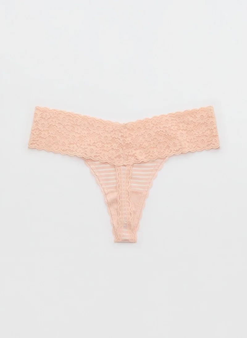 آري من امريكان ايجل Superchill Vintage Lace Cotton Thong Briefs