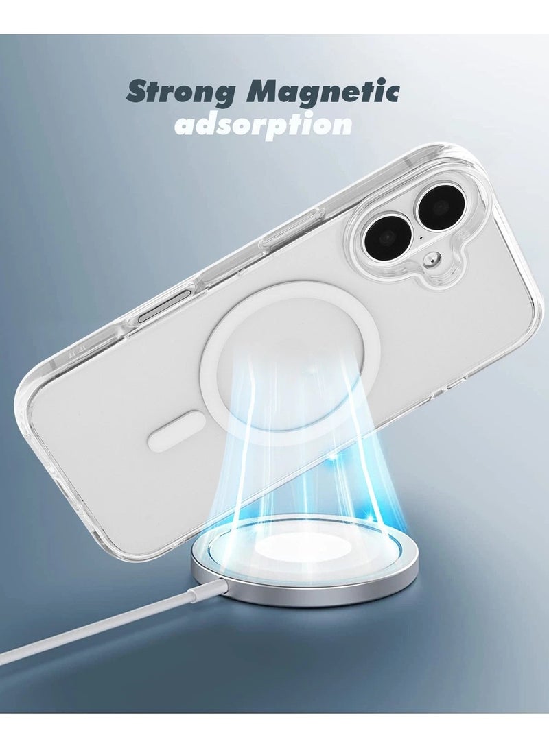 Magsafe Case for iPhone 17 Magsafe Clear Cover Magnetic Wireless Charging Support, Shockproof Protection, Scratch-Resistant for iPhone 17 - Clear - Image 3