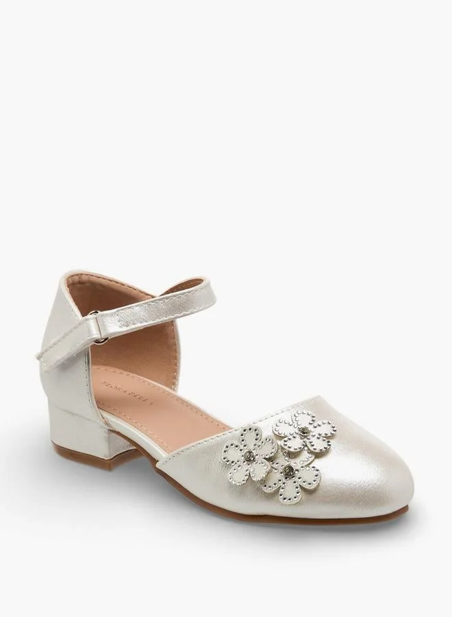 فلورا بيلا من شو إكسبرس Flora Bella Girls Embellished Ballerina With Block Heel