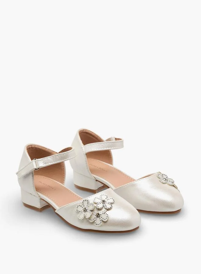 Flora Bella By Shoexpress Flora Bella Girls Embellished Ballerina With Block Heel