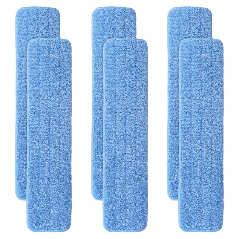 BeiLan 36" Microfiber Pad for Rubbermaid Commercial 36 Inch Mop Head - 6 Pack Replacement Wet & Dry Commercial Reusable Cleaning Mop Refills Fit for Any Microfiber Flat Mop System 36" - Image 1