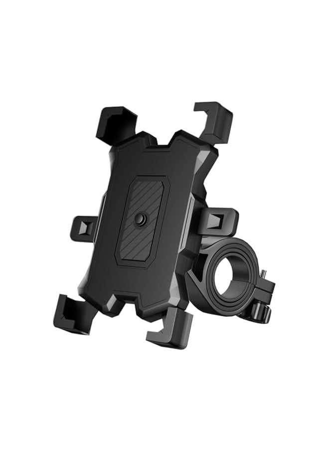 erorex Phone Holder Mount for Bike Motorcycle Handlebar, Cell Phone Clamp for Stroller Scooter Non-Slip Anti-Shake Phone Clip Mount for iPhone 13/13 Pro Max/Cellphone 4.5 in-7inch  - Image 1