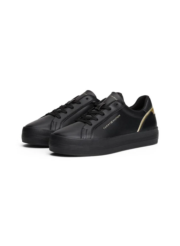 تومي هيلفيغر Leather Chunky Sole Trainers