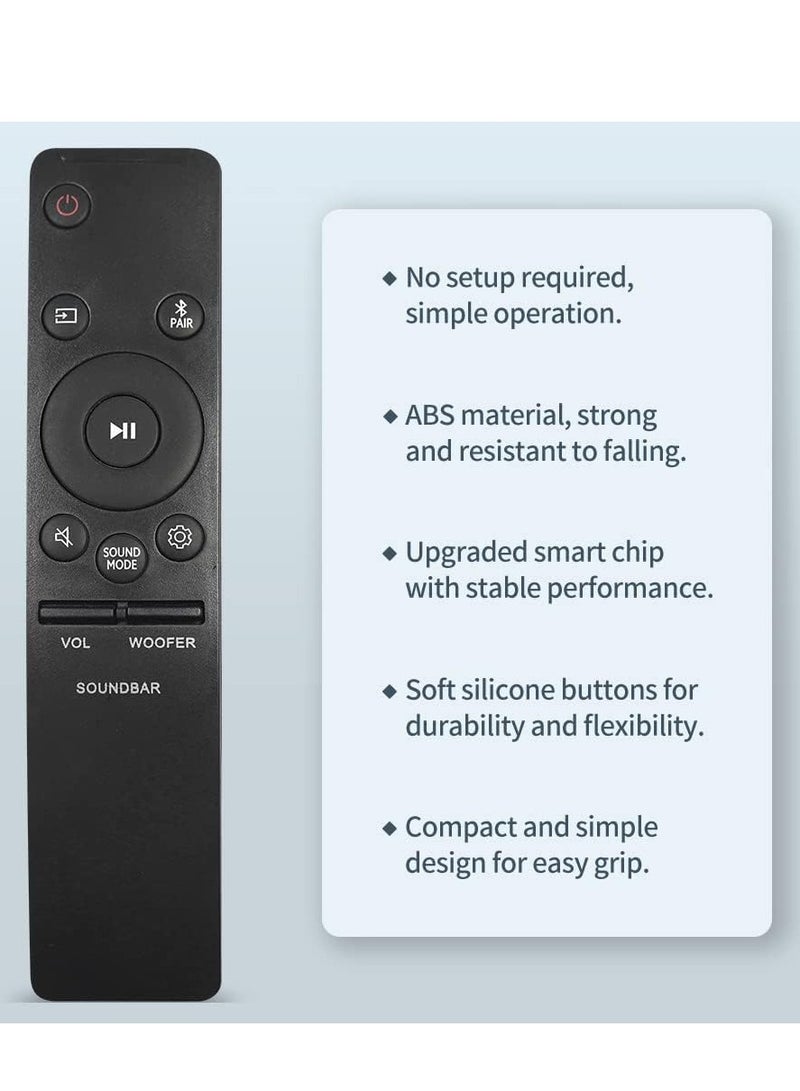 ELTRAZONE Replacement Remote Control for Samsung Smart TV, Suitable for Samsung Smart Sound Bar TV Models (AH59-02767A) with battery - Image 4