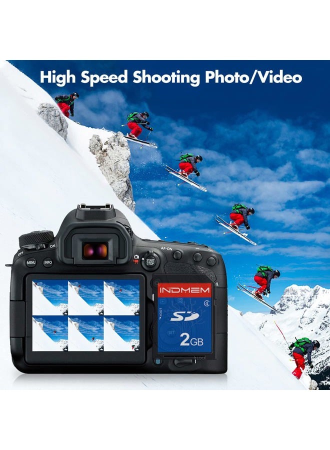 Sinobright INDMEM 5 Pack SD Card 2GB Class 4 Flash Memory Card 2G SLC Stanard Secure Digital Cards - Image 3