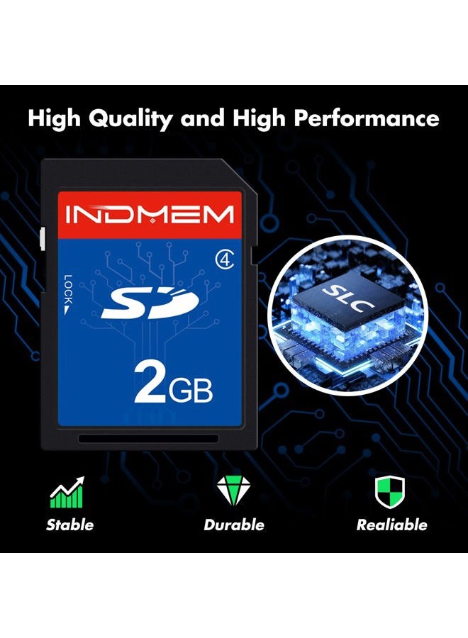 Sinobright INDMEM 5 Pack SD Card 2GB Class 4 Flash Memory Card 2G SLC Stanard Secure Digital Cards - Image 2