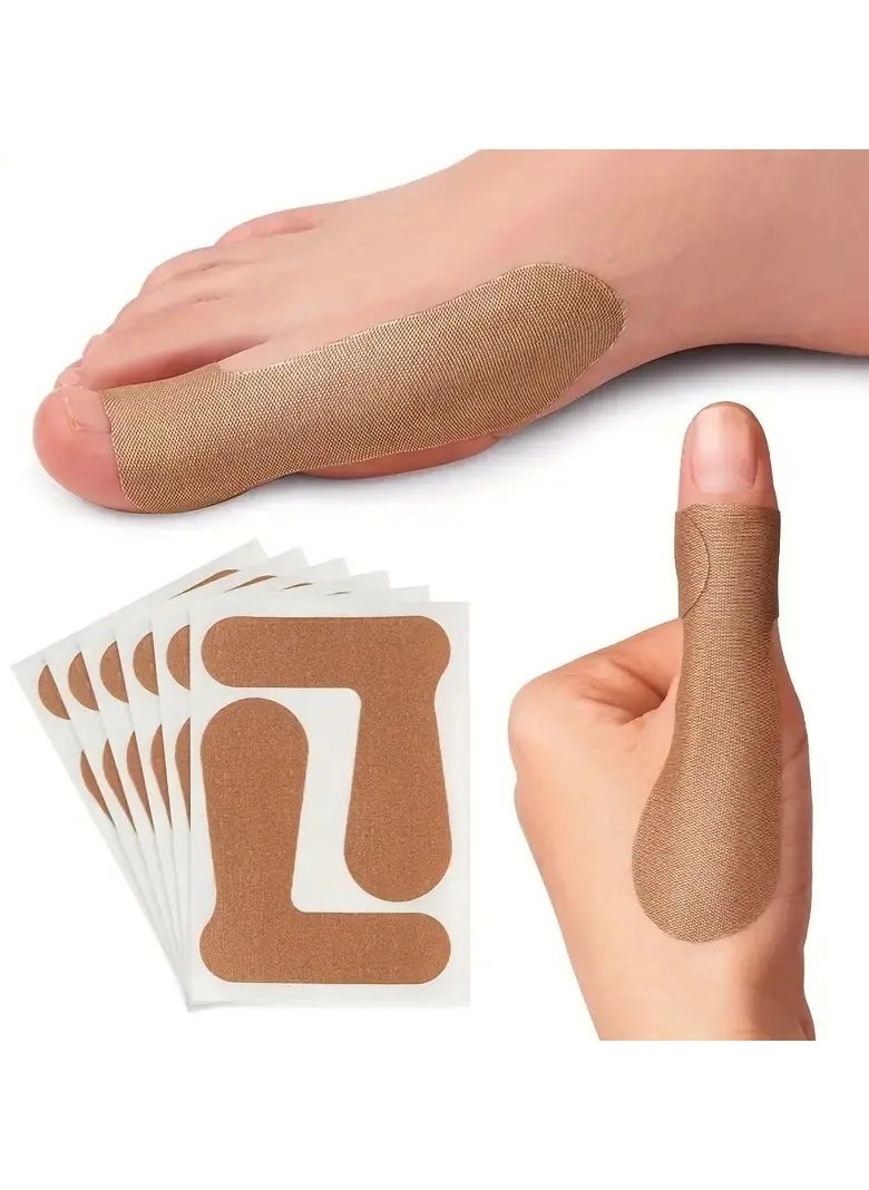 ORiTi 6PCS Thumb Joint Patch Thumb Stretchy Athletic Tape Self Adhesive Tendon Sheath Patch For Thumbs Fingers & Toes Protection  - Image 1