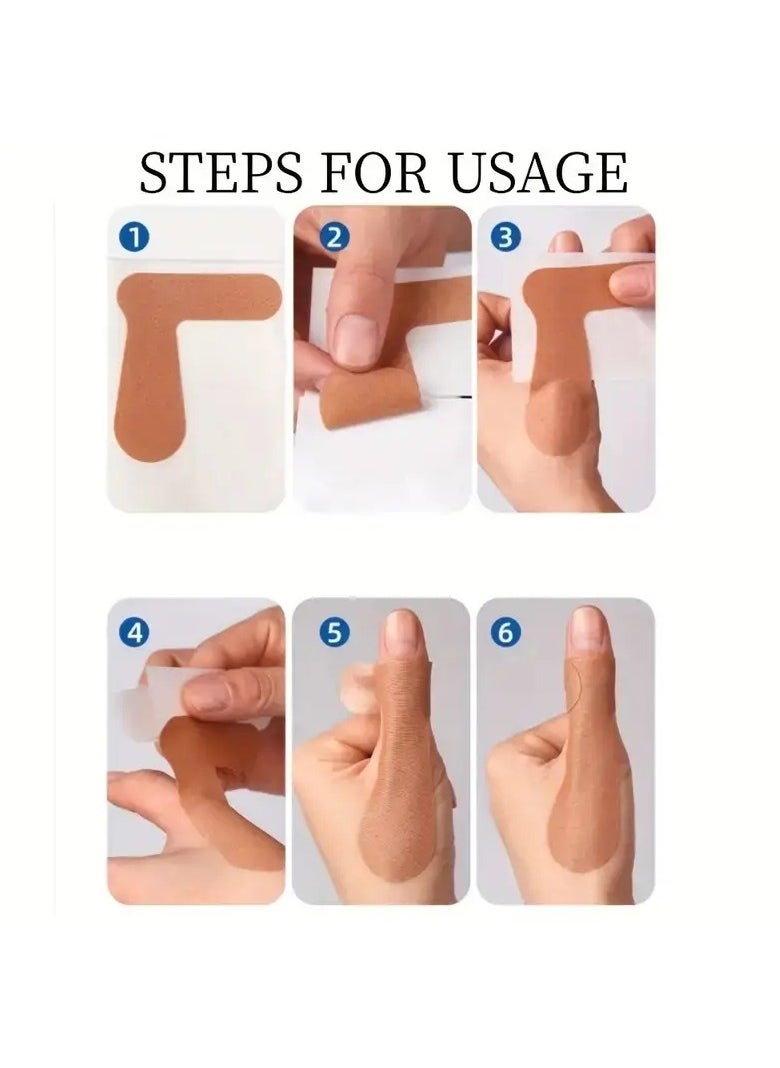 ORiTi 6PCS Thumb Joint Patch Thumb Stretchy Athletic Tape Self Adhesive Tendon Sheath Patch For Thumbs Fingers & Toes Protection  - Image 4