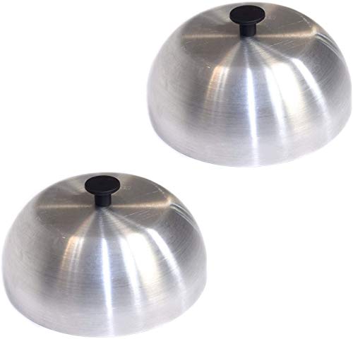 DWL IND.CO Set of 2 Hamburger Covers Aluminum Grill Burger Covers 