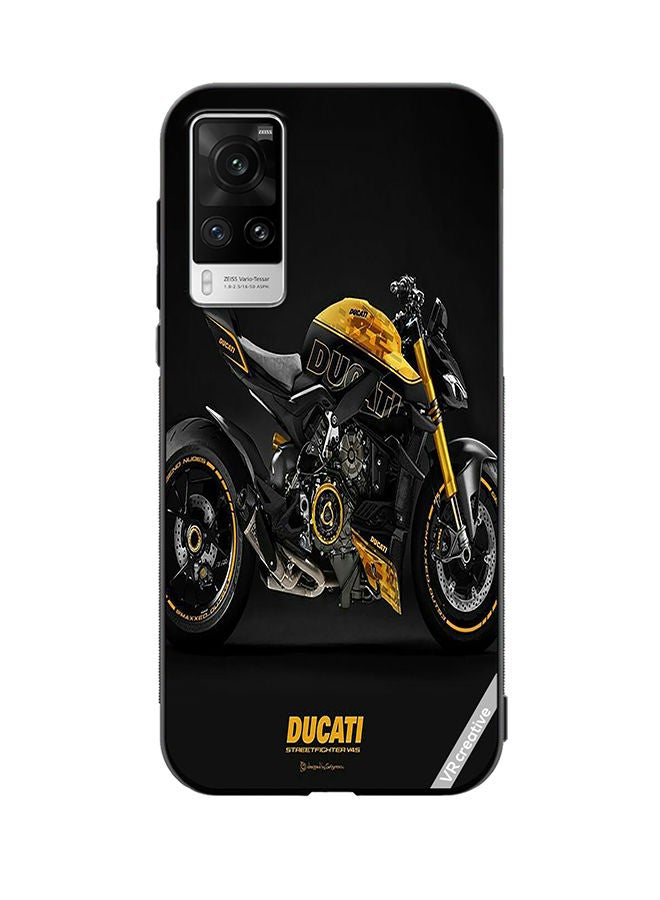 VR CREATIVE غطاء حماية لهاتف Vivo X60 Pro بتصميم دوكاتي متعدد الألوان - Image 1